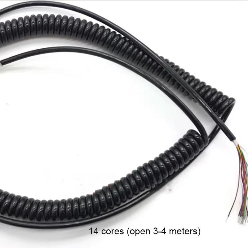 12 14 15 16 17 18 Cores Spring Spiral Cable Coiled Cable