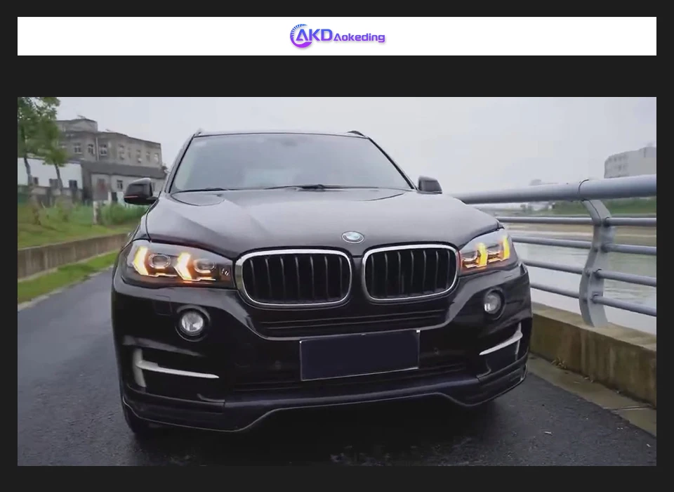 AKD Head Lamp for BMW X5 F15 LED Headlight 2013-2018 Headlights F15 F85 DRL Turn Signal High Beam Angel Eye Projector