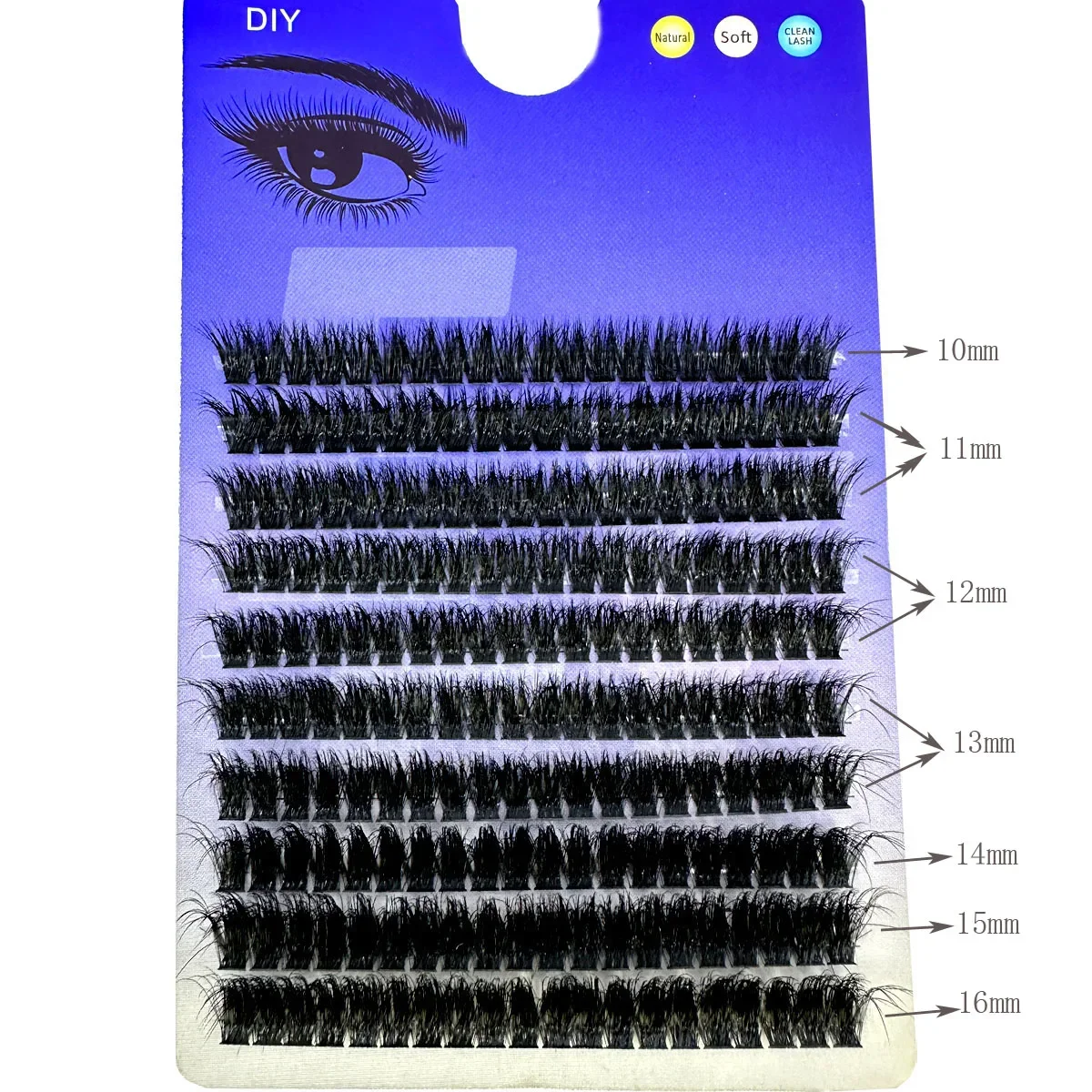 80D/5D fluffy Mink Eyelashes Segmented Natural Eyelash extension 3D Russia Individual Eyelash Cluster Makeup Tools Lashes Cilia