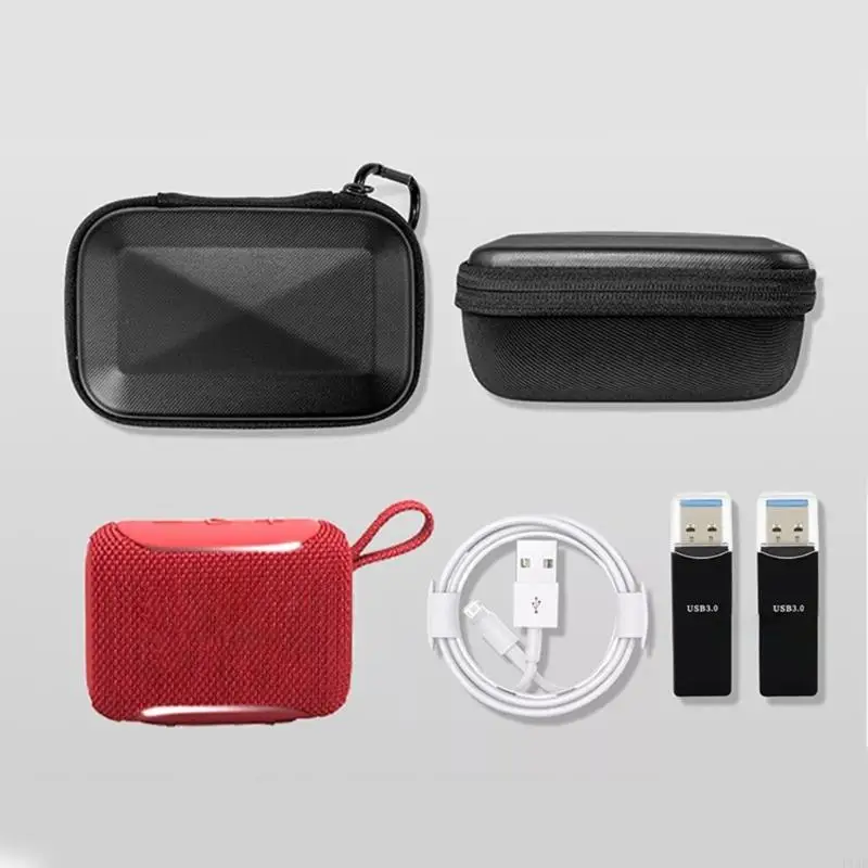 

Compactly Travel Storage Bag For GO5 GO4 GO3 Portable Speaker Lightweight Durability And Splashproof F19E