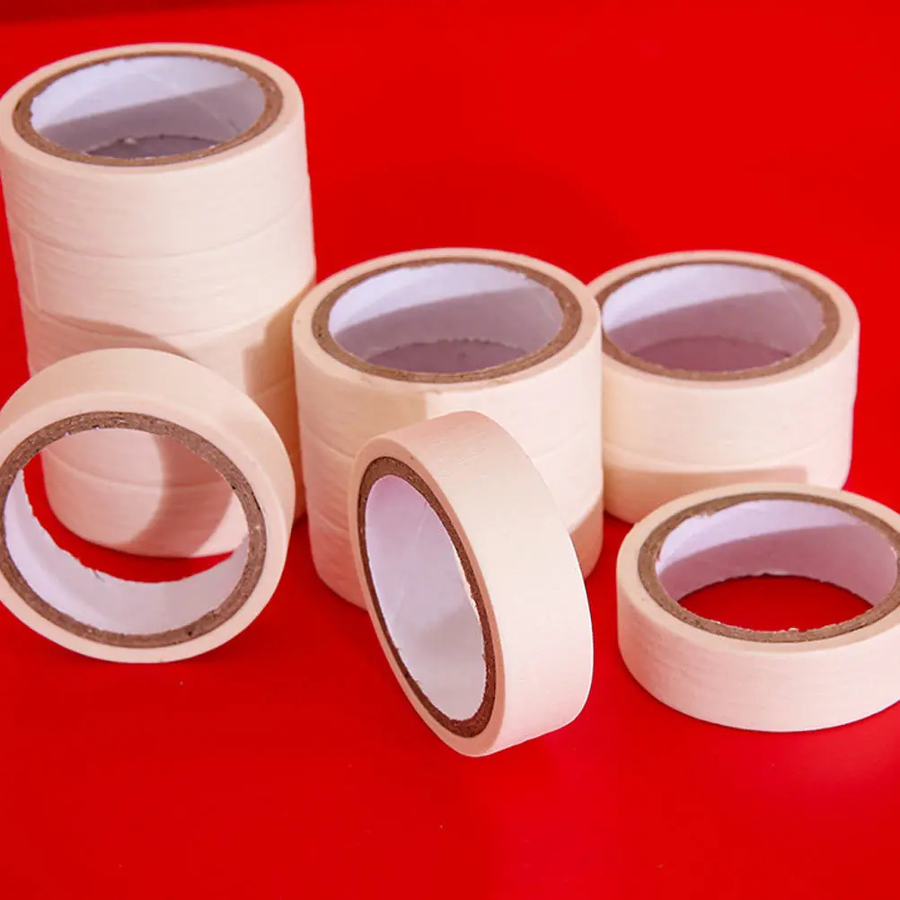 3 لفات من شريط لاصق ورقي ملون منفصل، حجم طويل محمول لاصق حماية اللوحة الاحترافي