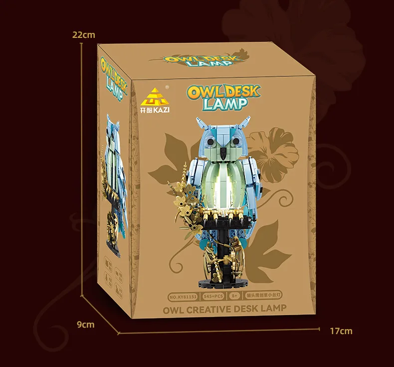 البومة لمبة مكتب اللبنات الإبداعية الجدول ضوء الطيور زخرفة الديكور تمثال عيد الميلاد هدايا عيد الميلاد الكبار الفتيات الفتيان