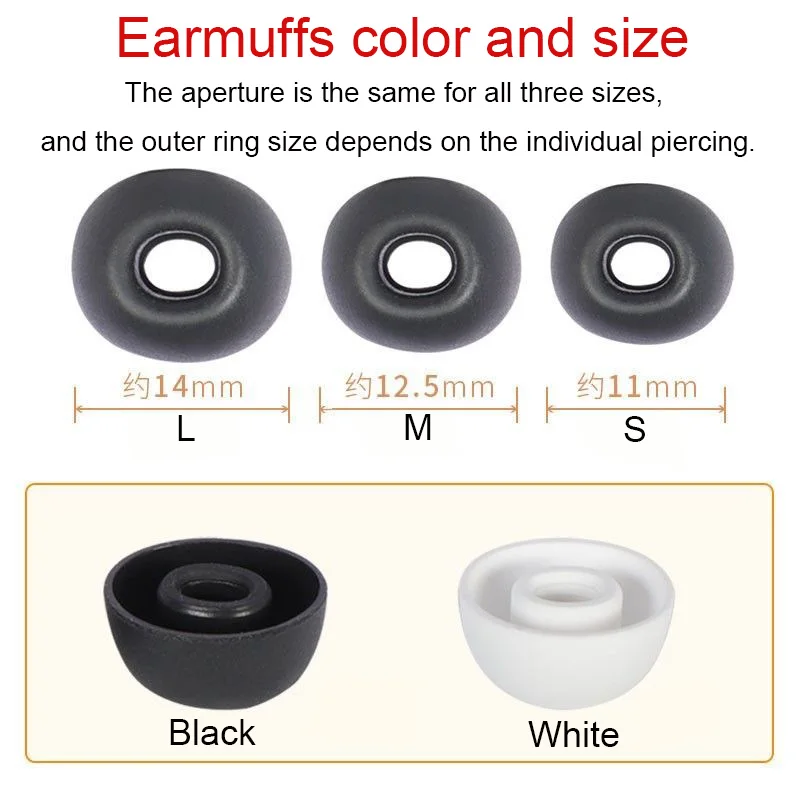 Suitable For QCY HT03 Bluetooth Headphone Cover HT03 Earbuds Cover In Ear Oval Mouth Silicone Protective Cover Accessories