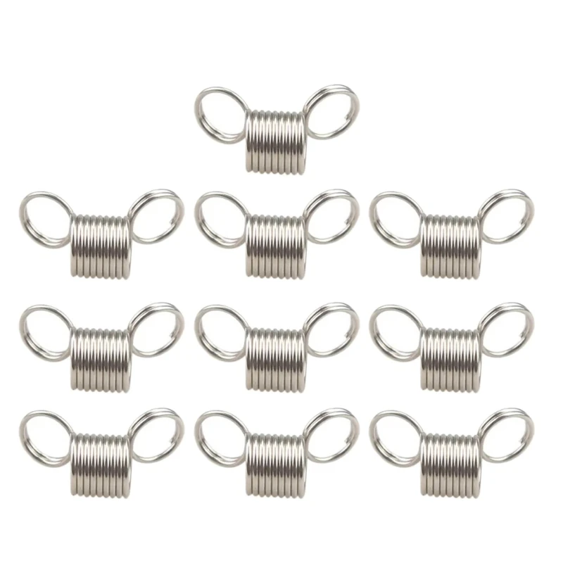 10 Pcs Beads Stopper Mini Spring Clamps Creative Bead Wire Ends Jewelry Making Tool for DIY Handmade Bracelets Necklace X3UD