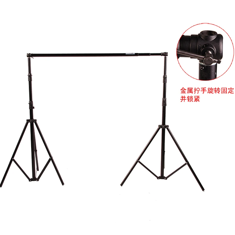 Film and television studio background rack Telescopic studio mobile background rack 2.8 meters * 3 meters background rack