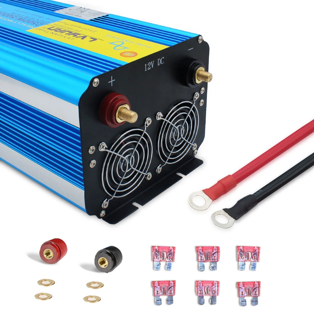

2026 Lvyuan Pure Sine Wave Inverter 5KW 5000W Power Supply DC 12V Inverter 220V Car Power Inverter Voltage Transformer Converter