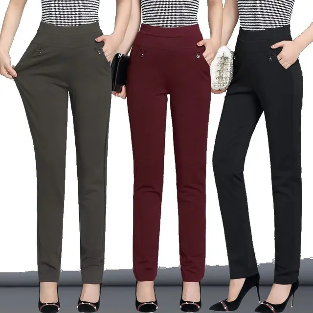 Nowy y2k jesień Plus Size Spodnie damskie Moda Jednolity kolor Skinny wysoka talia elastyczne spodnie Dopasuj damskie zestawy spodni Odzież damska