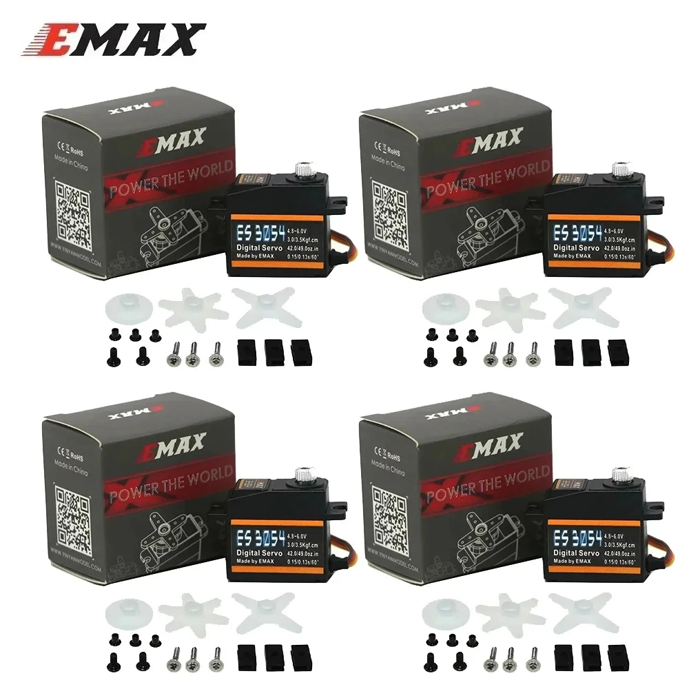 EMAX ES3054 4.8-6.0V 3.5kg 0.13sec 23T Metal Gear Digital Servo JR Plug for RC Car FPV Fixed Wing Airplane Helicopter Accessory