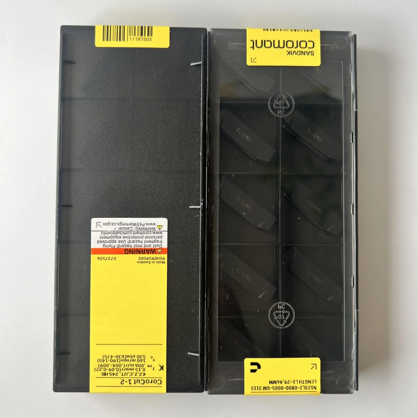 

SANDVIK / N123L2-0800-0005-GM 3115 / Оригинальное шведское лезвие из твердого сплава, 10 шт.