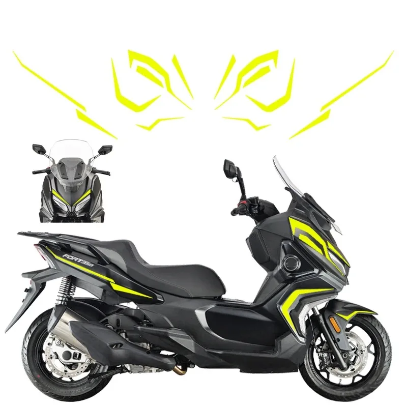 Motorcycle Modification Body Decals Protector Sticker Print Decorative Stickers For QJMOTOR QJmotor FORT350 FORT 350 QJ350ADV