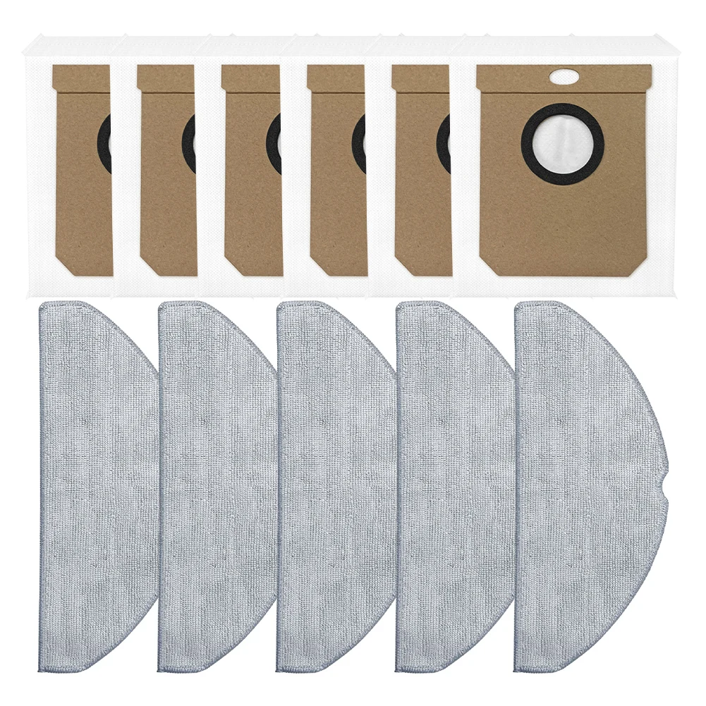 

1 Set Microfiber Mop Cloth + Dust Bags Kit For Conga 8490 For Ultimate Ultra Power Robot Vacuum Cleaner Parts Accessories