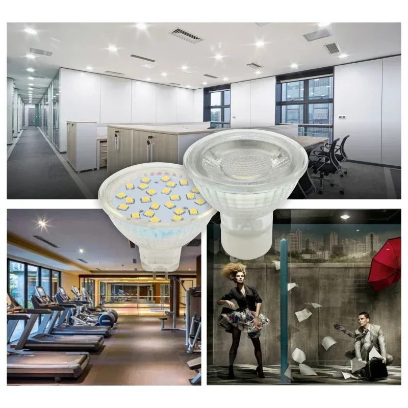 3W 5W Glass MR16 GU10 GU5.3 LED Bulb 12V 220V Bombillas LED COB Lamp Spotlight Lampara LED Spot Light 24/120 degree