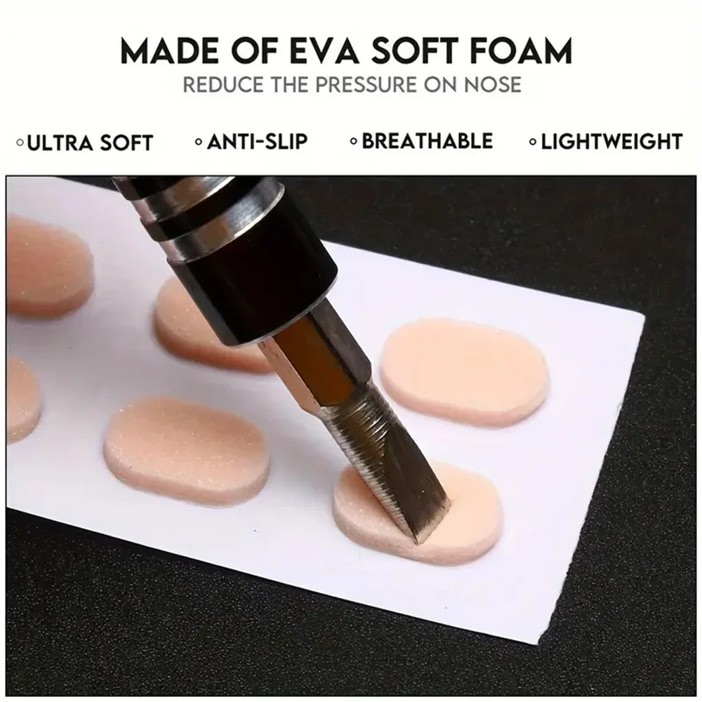 Self-adhesive Soft Foam Anti-slip Glasses Nose Pads Protection Eyeglass Sponge Bridg Instant Lifting Effect for Comfortable Wear