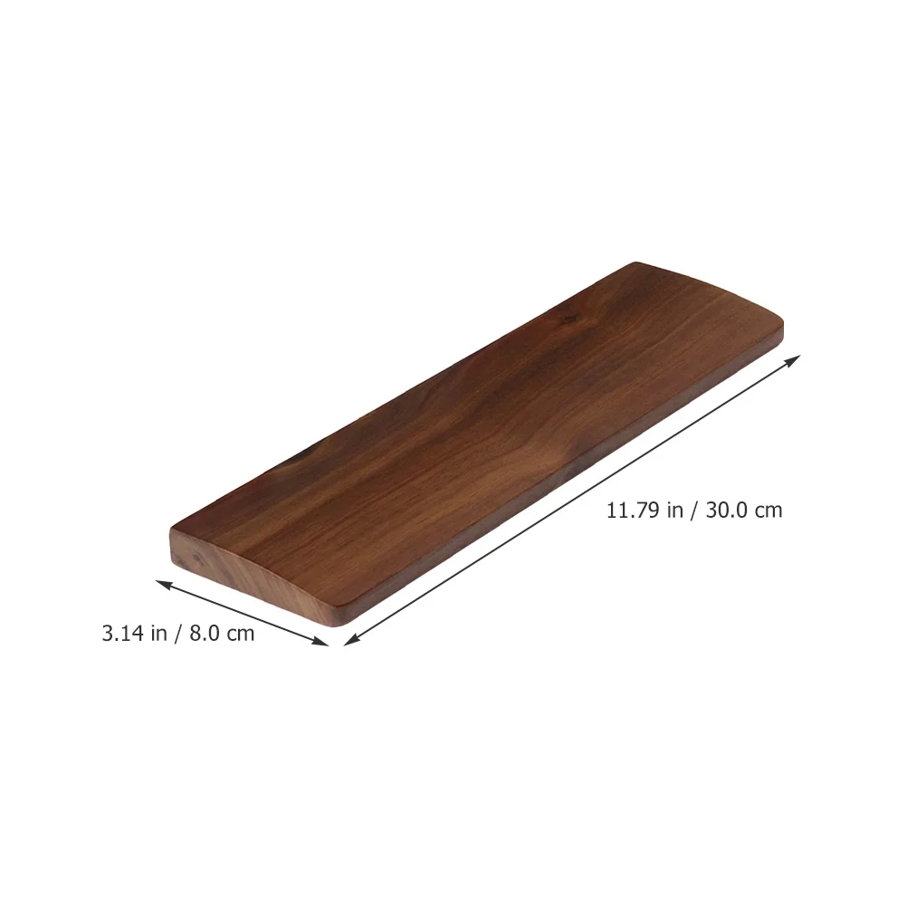 مسند المعصم للوحة المفاتيح الخشبية المصنوع من الخشب الصلب ولوحة المفاتيح الميكانيكية ومسند اليد ومضاد للانزلاق ودعم المعصم المريح لألعاب المكتب #4