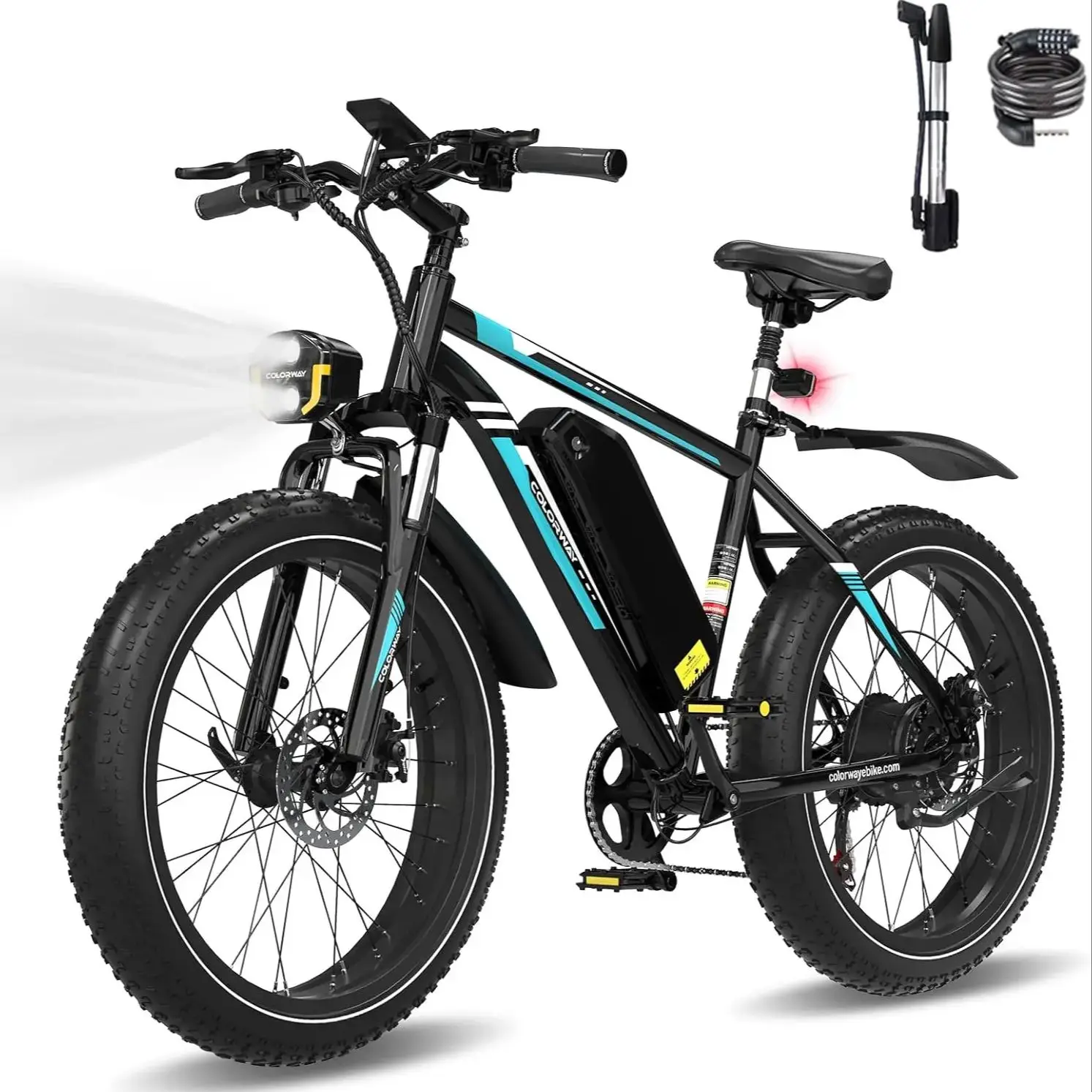 AliExpress HITWAY COLORWAY Electric Bike for Adults, 26" Mountain Bike,Electric Bicycle Commute E-bike with 36V 15Ah Removable Battery,LCD Display