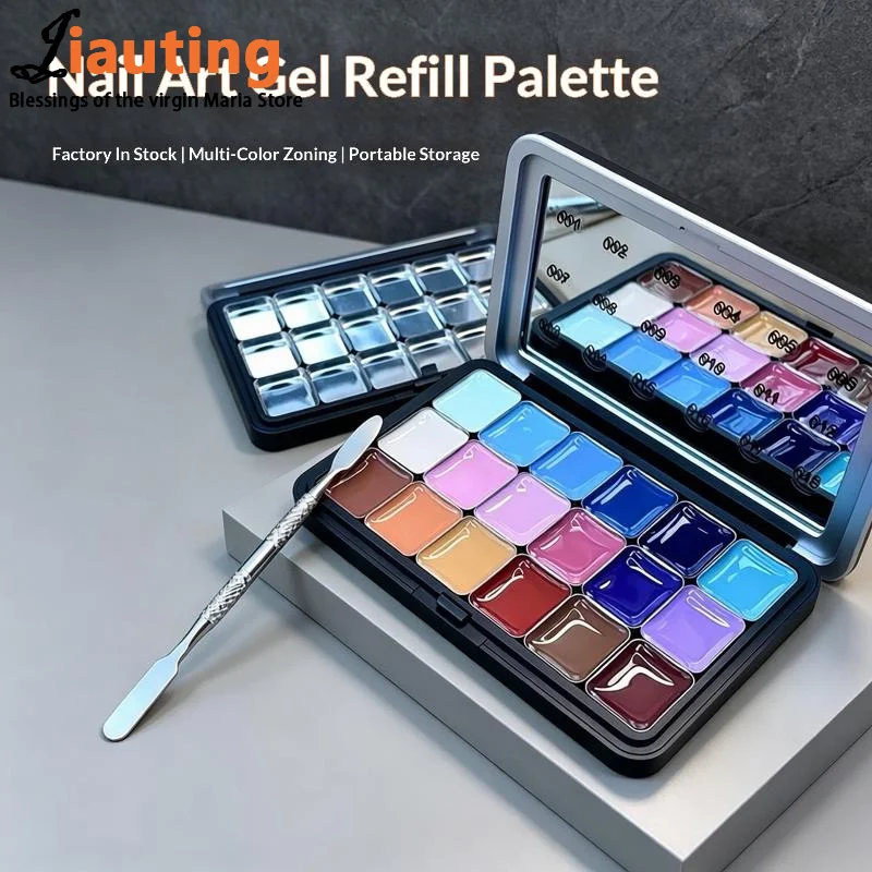 Multi-grids DIY Eyeshadow Palette Empty Matte Black Magnetic Makeup Palette Match By Oneself ABS Eye Shadow Palette