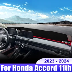 For Honda Accord 11th 2023 2024 Accord 11 Car Dashboard Cover Dash Mat Sun Shade Instrument Panel Non-slip Pad Accessories