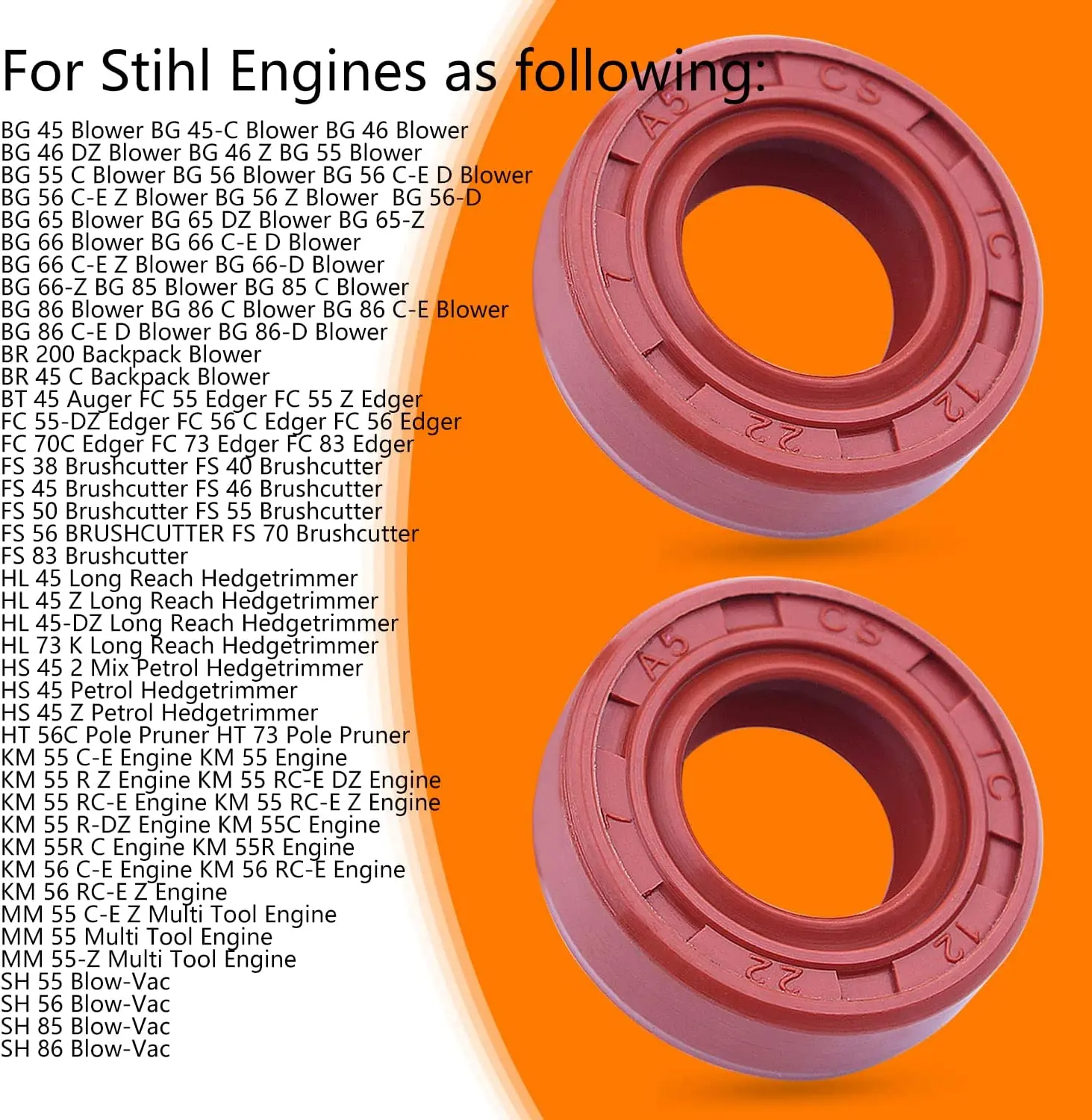 Oil Seal for Stihl FS87 FS87R FS90 FS90R FS100 FS100R FS100RX FS110 FS110R FS130 FS130R FS310 FC90 FC95 Trimmer