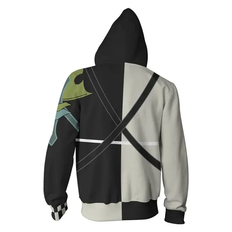 Game Kingdom Hearts Sweatshirt Sora Hoodies Riku Cosplay Clothes Heartless Hooded Zipper Jacket Unisexy Streetwear Hoody Coat