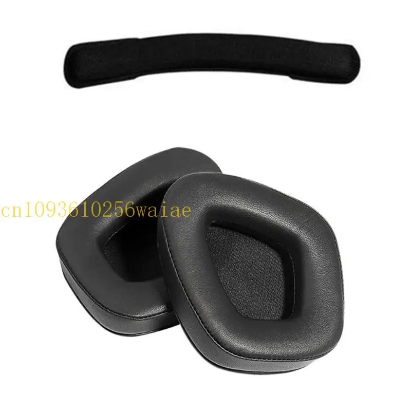 652F Breathable Soft Ear Pads Foam Cushion Earpad 1Pair for Corsair VOID Comfortable Replacement Headphone Sleeve