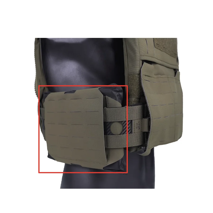 1 Pair Adjustable Tactical Vest Molle Side Plate Pouch Set Multicam JPC FCPC FCSK Insert Panel Side Panel Bag