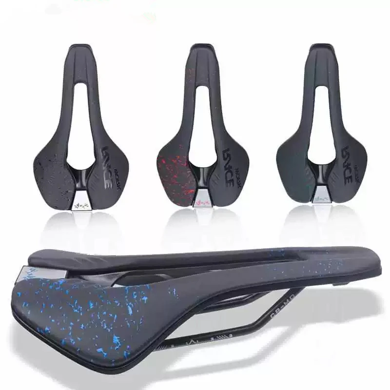 

Bicycle Saddle Comfortable Breathable Hollow PU Leather EVA Cushioning Alloy Steel for Mountain Road Bike Ergonomic Shock Absorp