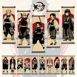 Demon Slayer Hanging Painting Modern Wall Artwork Scroll Picture Canvas Agatsuma Zenitsu Anime Poster Home Decor For Living Room