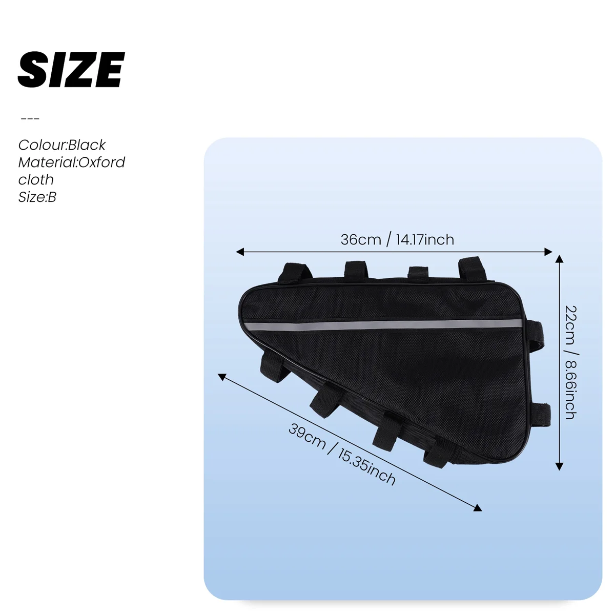 حقيبة دراجة جديدة حزمة بطارية مثلثة حزمة بطارية دراجة دراجة كهربائية بطارية ليثيوم حقيبة مثلثة B