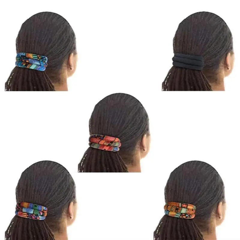 

A52E Boho Bendable Hair Bands Ties with Iron Wire Hair Accessories for Women