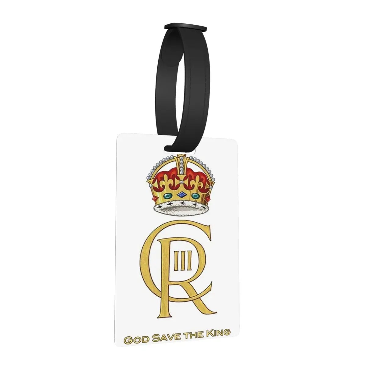 

Charles III Royal Cypher, King Charles III, Charles Rex Luggage Tags Cute Baggage Boarding Tag Label Holder ID Name Address