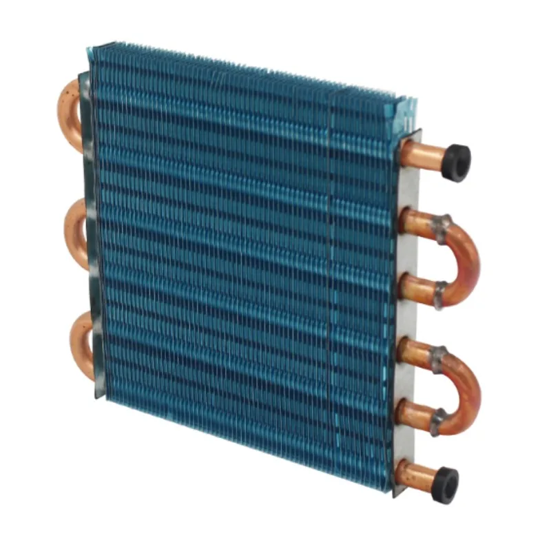 Mini condenser radiator air-cooled copper tube finned Radiator evaporator heat exchanger water cooling radiator accessories - view 2