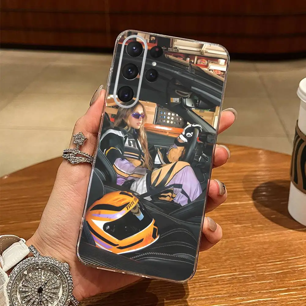 Tate M-Mcrae قريب جدًا لماذا حافظة هاتف لهاتف Samsung S24,30,21,22,23,20 FE,lite,PIus,Ultra,5G,Note,9,10 غطاء شفاف