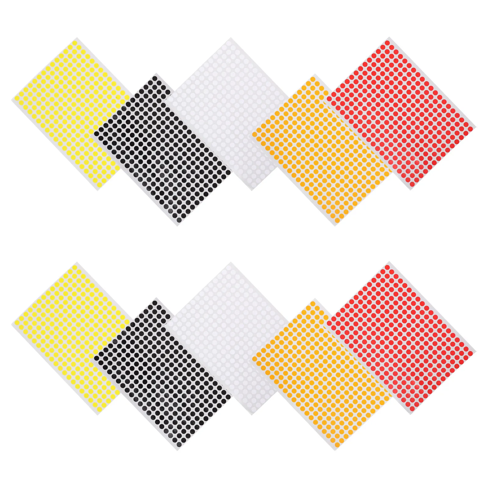 

10 листов самоклеящихся круглых наклеек из бумаги, легко отклеиваются, не оставляют следов, цветные круглые этикетки для документов, банок, бутылок