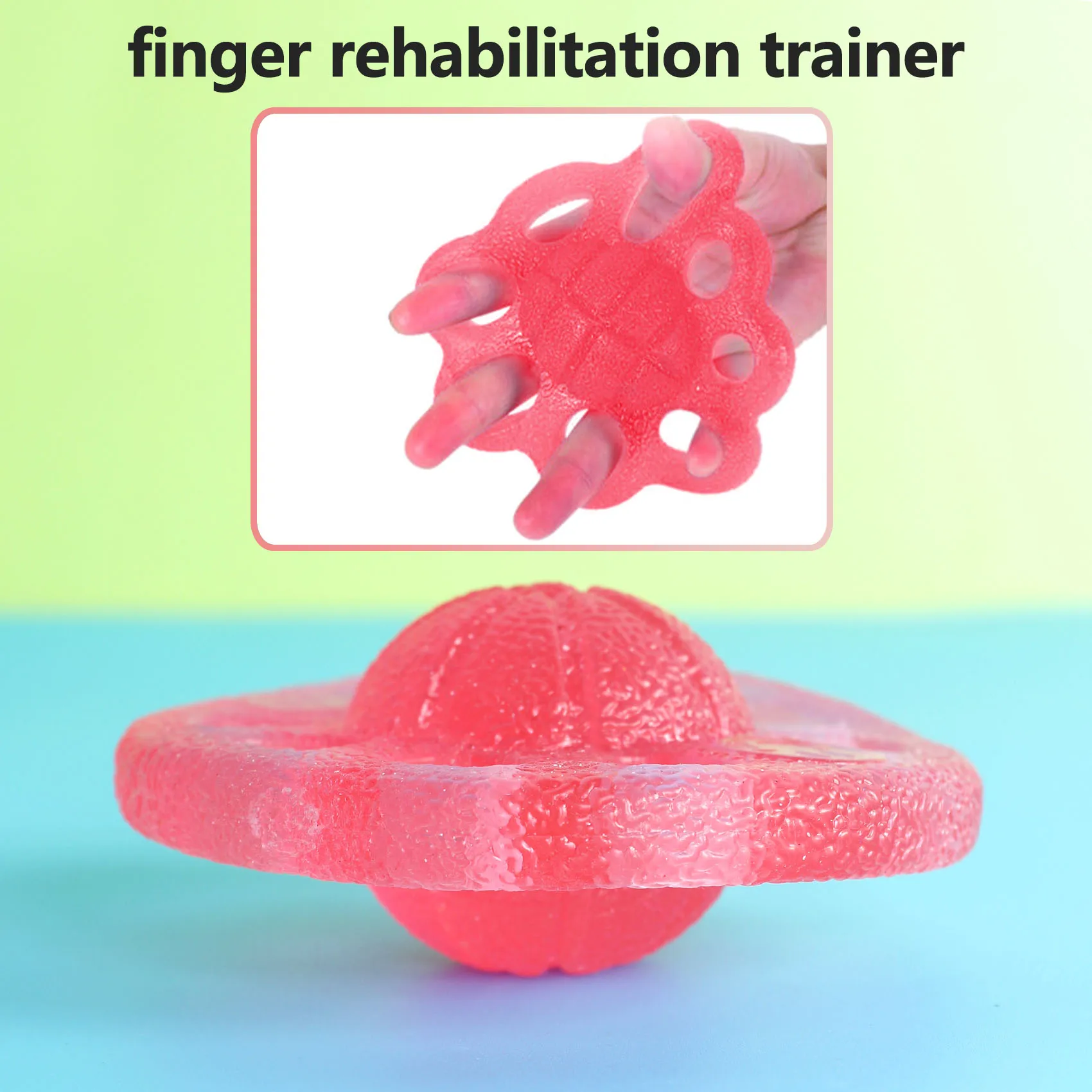 Hand Exerciser - Grip, Forearm Wrist Strengthener - Squeeze and Flex Finger Extension Trainer Therapy Stress Ball Training,