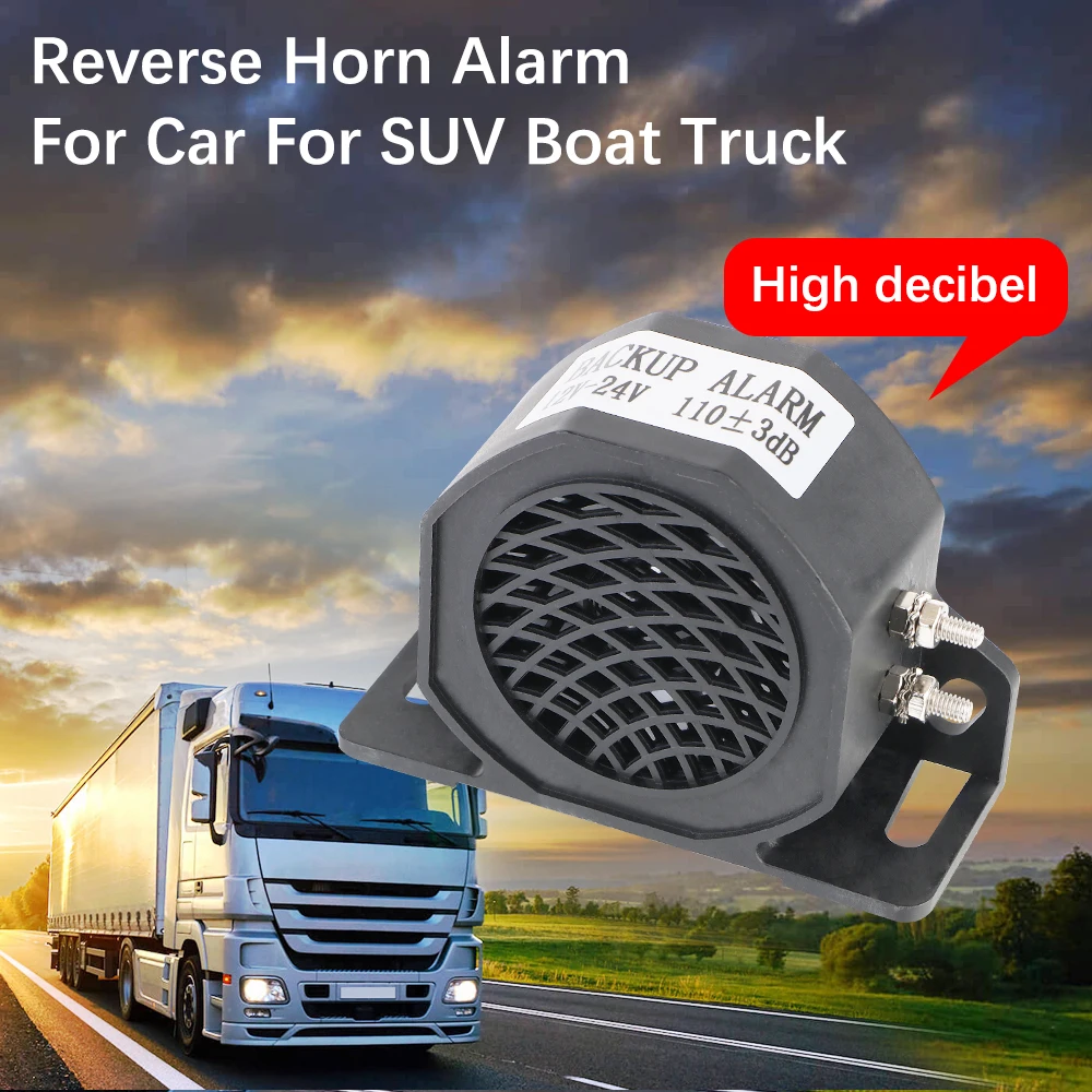 Super Loud Car Air Horn Set Vehicle Reversing Reminders 12V/24V Reverse Horn Alarm For SUV Boat Truck Backup Siren Beeper