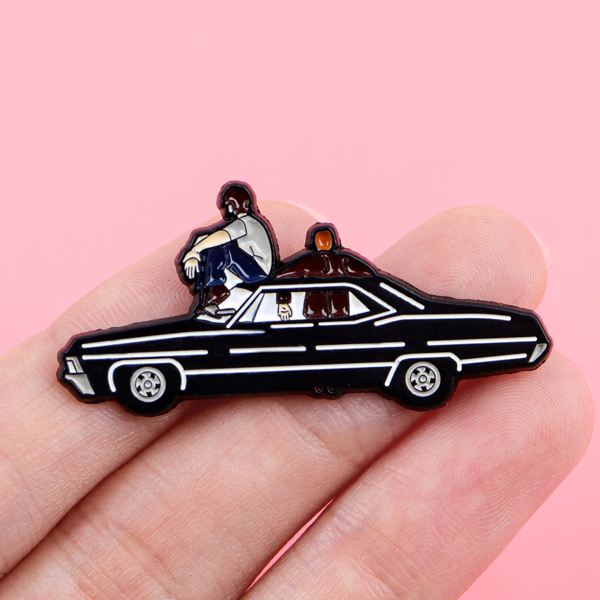 Retro Car Enamel Pins TV Inspiration Brooches Badge Lapel Pin For Backpack Clothes Accessories Fashion Jewelry Birthday Gifts
