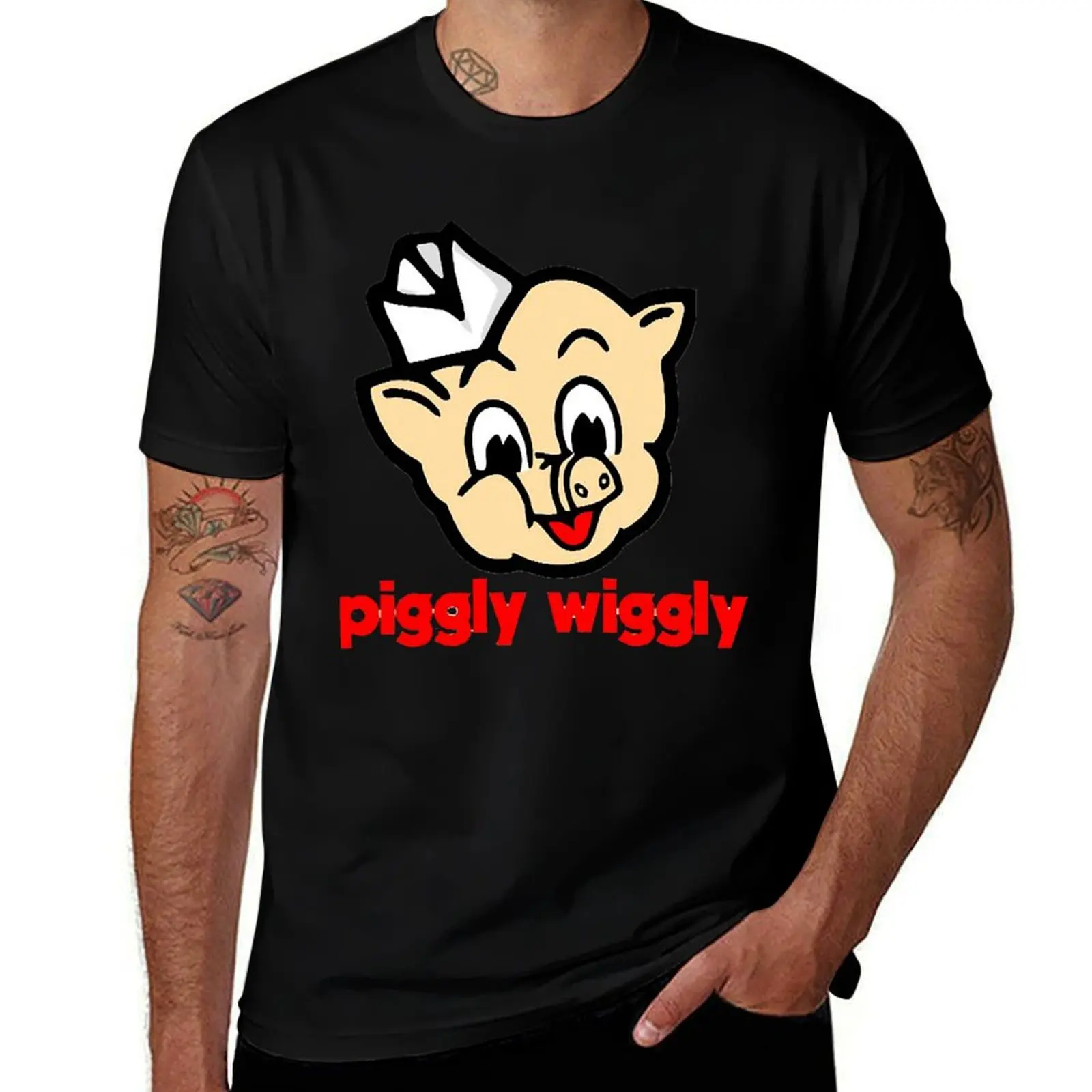 

Piggly Wiggly T-Shirt oversized cute tops essential t shirt Men's clothing