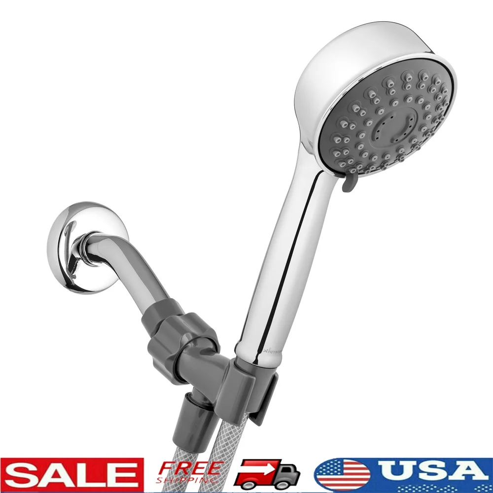 

6-режимная массажная насадка для душа Powerpulse, хромированная терапевтическая водосберегающая насадка для душа высокого давления, спа-система релаксации