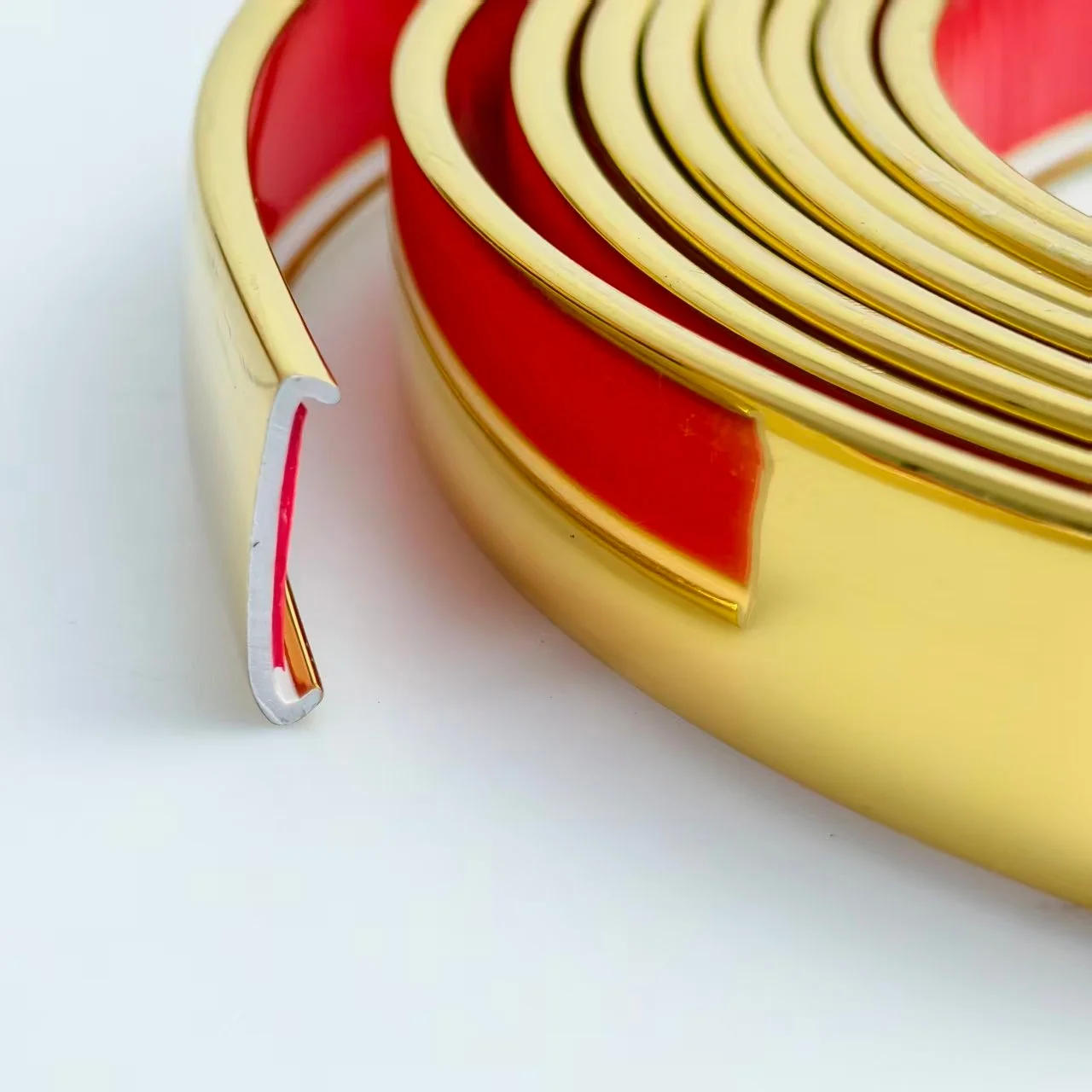 1PC 5m/196.85in Self-adhesive Cabinet Edge Strip,U-shaped Edge Banding,PVC Border Decoration,wardrobe and Desktop Edge Protector image 6