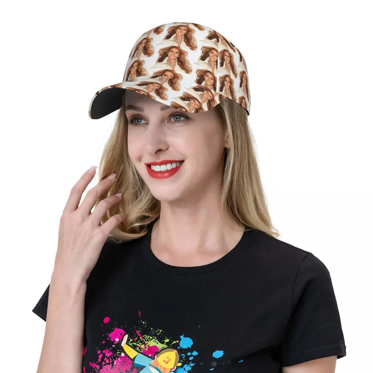 Rambutterurai Celine Dion 2019 مواعيد الجولة و C شبكة قبعات البيسبول Snapback قبعات البيسبول الموضة تنفس Casquette للجنسين #6
