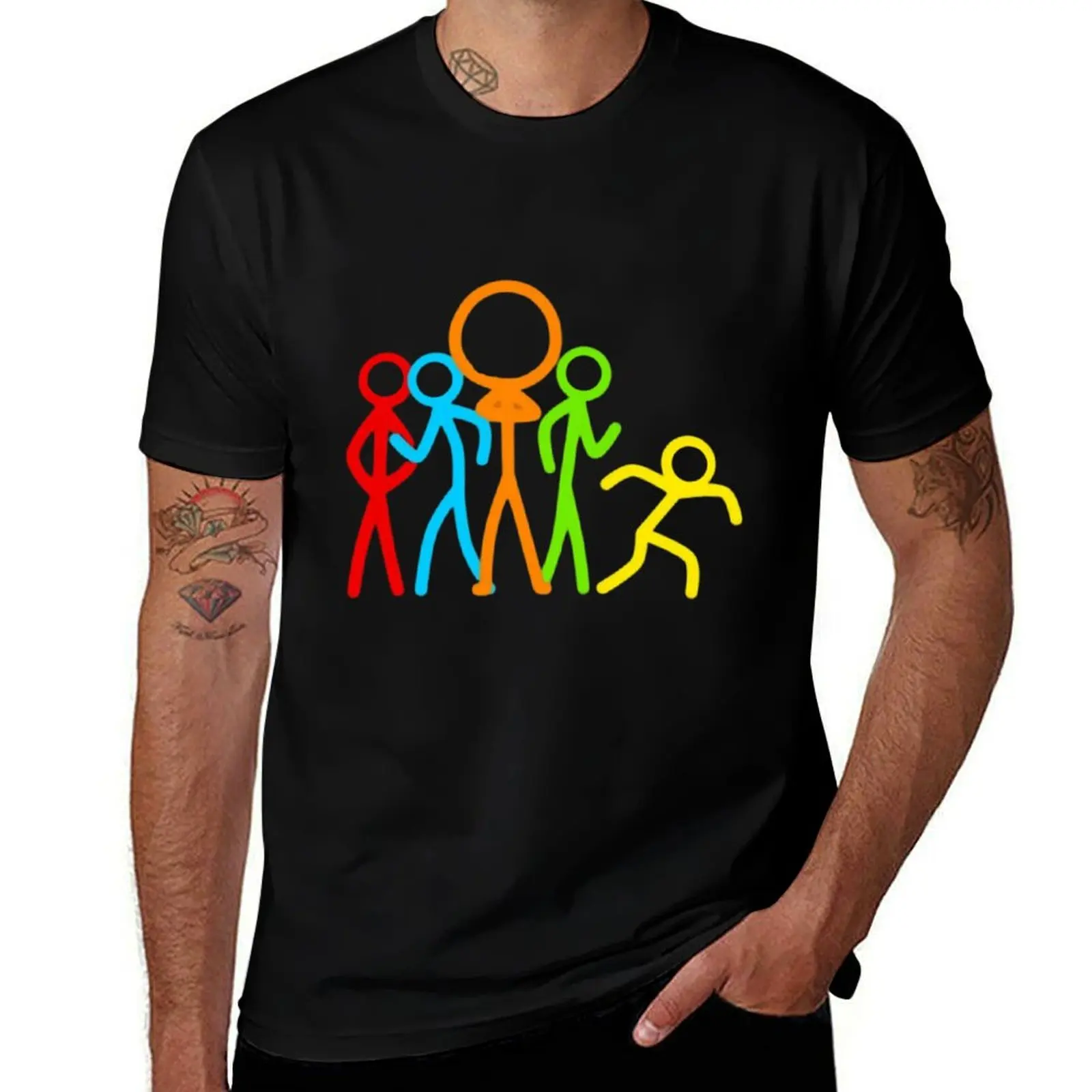 

Alan Becker Stick Figures T-Shirt t shirt custom print men t shirt cotton 100% t shirts with prints T-shirt