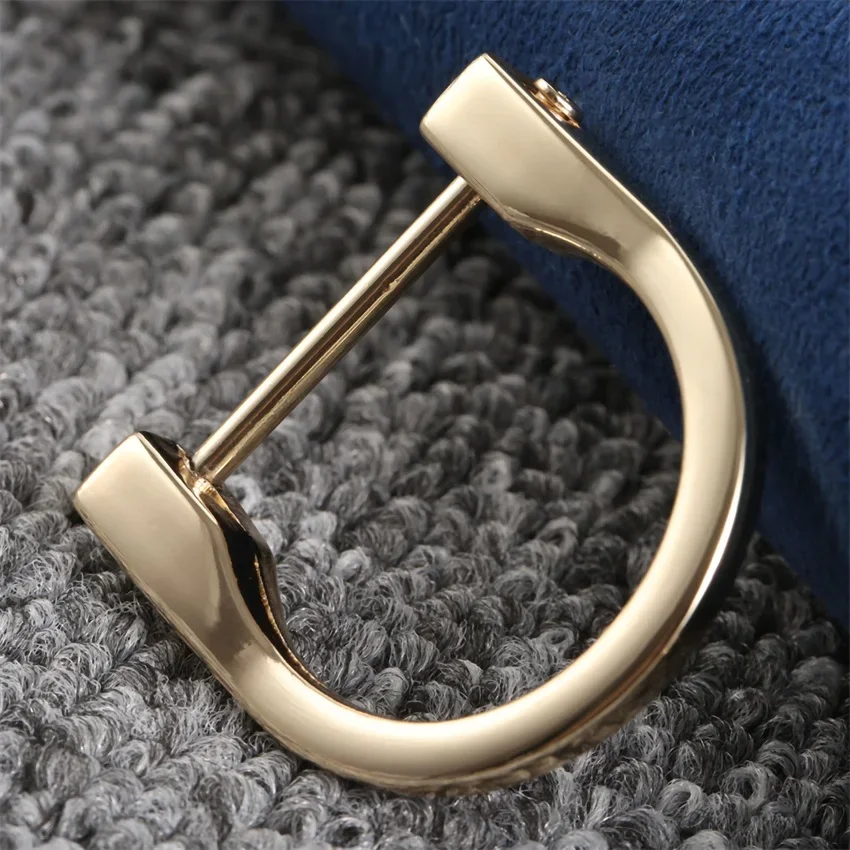 A 2 pezzi fibbie in metallo staccabili apribili cucito borsa fai da te borsa A tracolla in pelle cinturino cintura chiusura A vite D anello fibbie 38*38mm