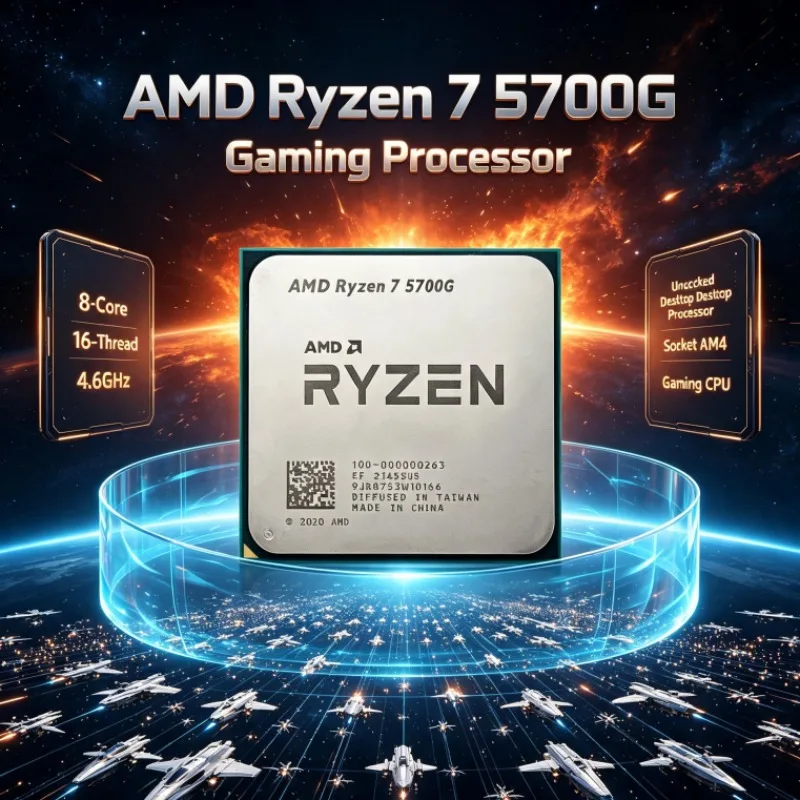 AMD R7 5700G Ryzen 7 Processor 7nm 100-000000263 4.6GHz 8 Cores 16 Threads 16MB L3 AM4 Socket