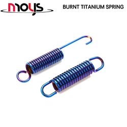 Motorcycle side bracket, parking rack, large foot bracket, side bracket, burned titanium plated gold spring