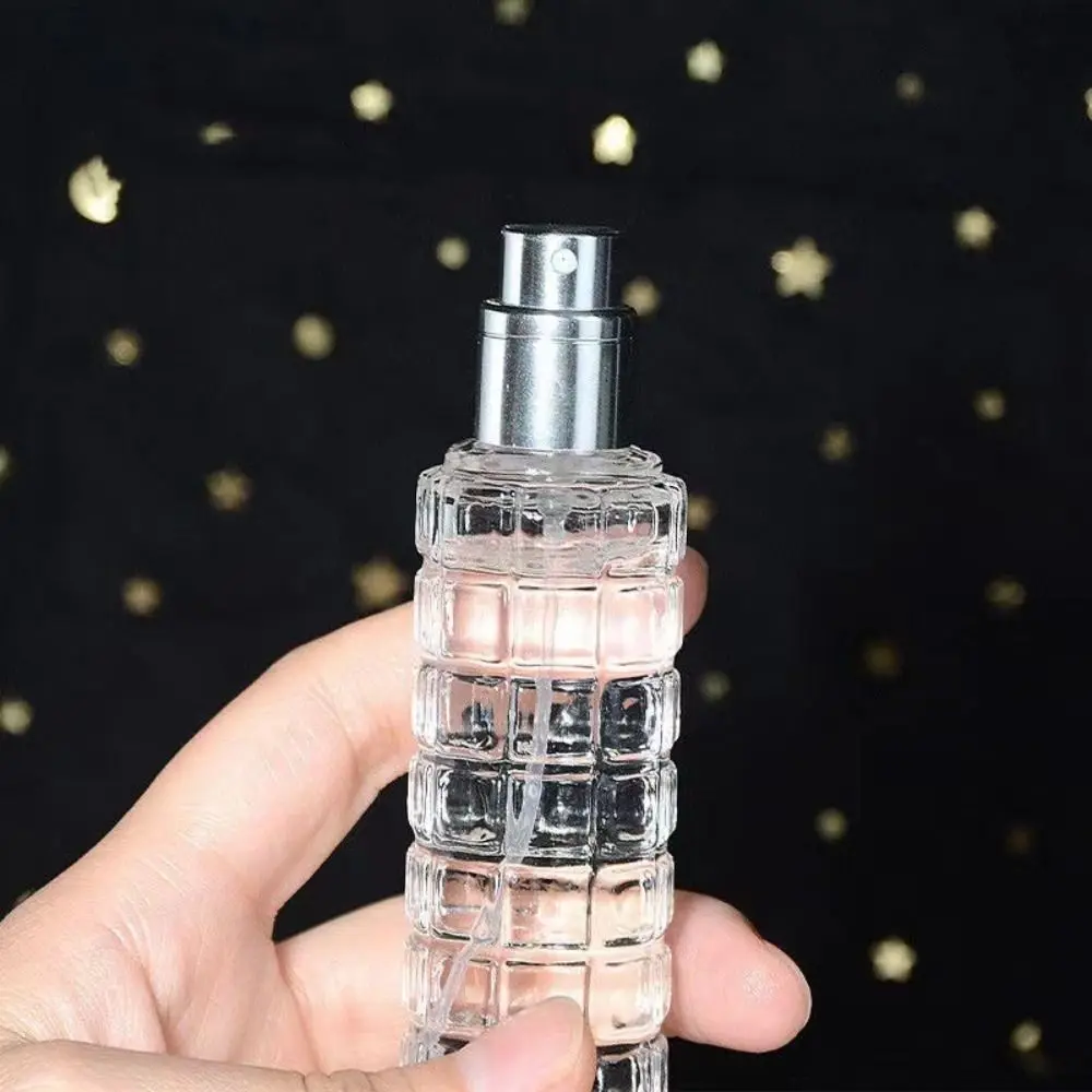 Flcopropriété de parfum portable avec spray, d'extraction de 30ml, anti-fuite, transparent, atomiseur africain, tampon d'échantillon en verre, bouteille de voyage