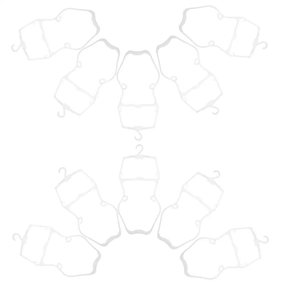 

10 Pcs Hangers Kids Baby Clothing Rack White Pants Toddler Dress Closet Baby Clothes Hangers Storage Portability