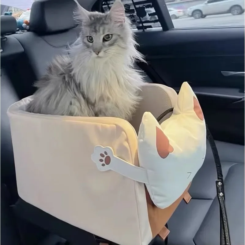 

Portable Safety Puppy Pet Car Booster Seat Bed Center Console Dog Travel Car Seat Bed