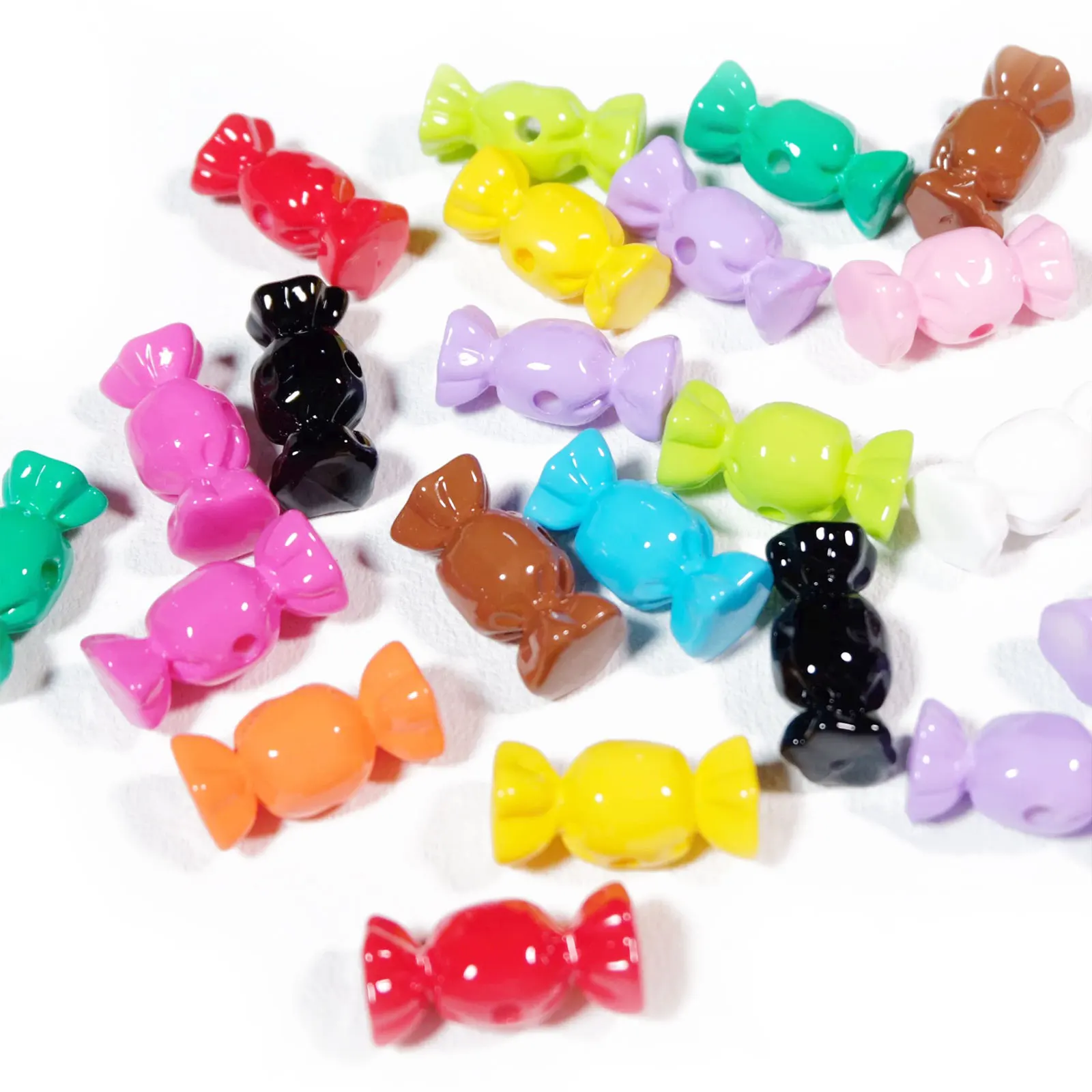 Kawaii Cute Dopamine Colorful Candy Beads For Jewelry Making DIY Decorations Beadable Pens Earrings Bracelet Necklace Home Decor