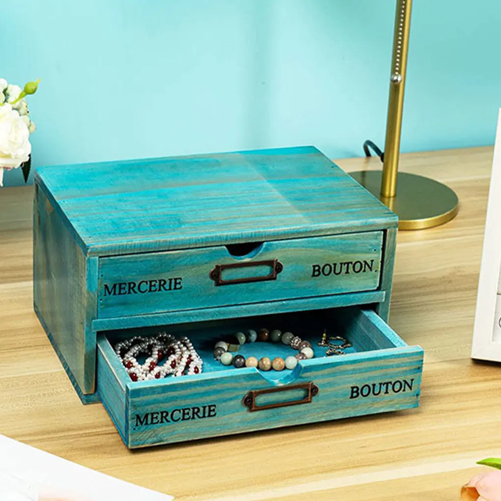 

Convenient And Efficient Wooden Storage Box For Desktop Essentials Organized Storage Drawer Storage