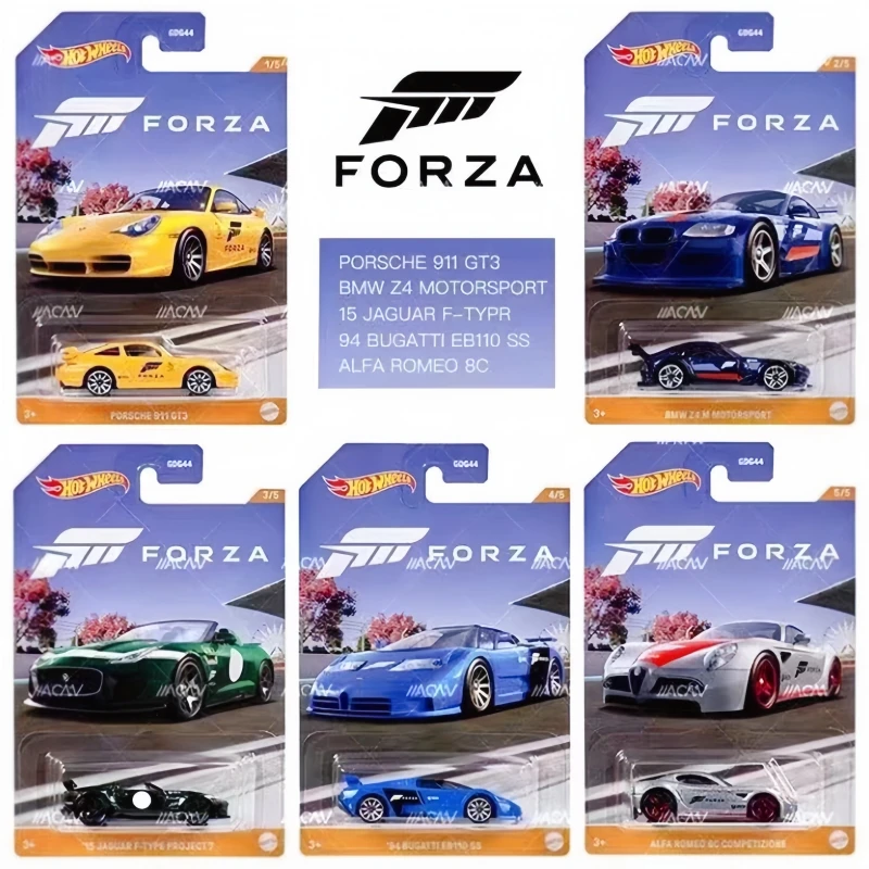 

New Hot Genuine Hot Wheels Waste Residue Forza Racing Series Waste Residue Set Advanced High Quality Alloy Car Model Gifts